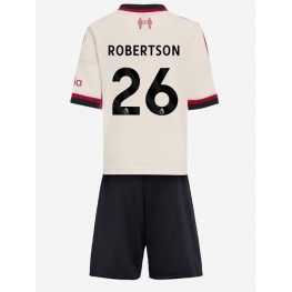 Liverpool Andrew Robertson #26 Uit tenue Kids 2025-26 Korte Mouw (+ Korte broeken)